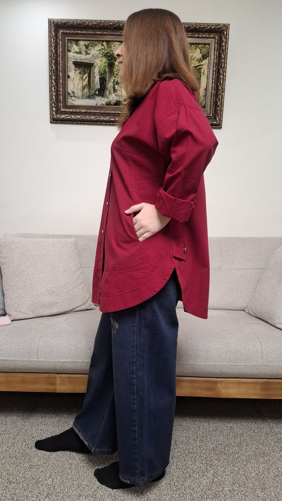  شومیز لنین بغل هلال 