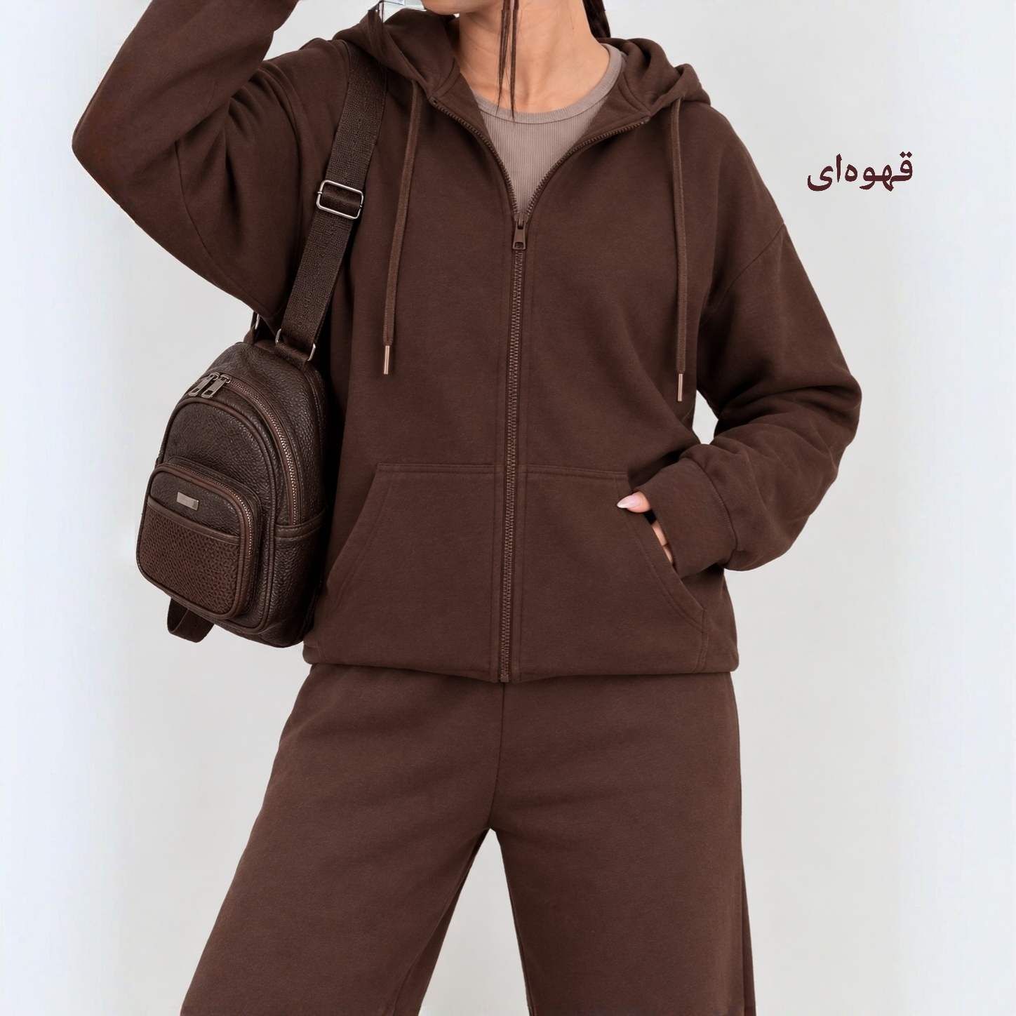  سوییشرت زنانه کلاه دار دورس دونخ مشکی 