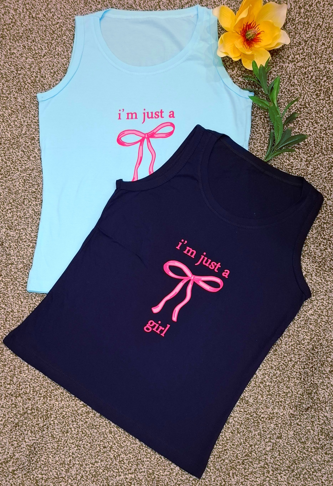 رنگبندی تاپ پاپیونی I'm just a girl