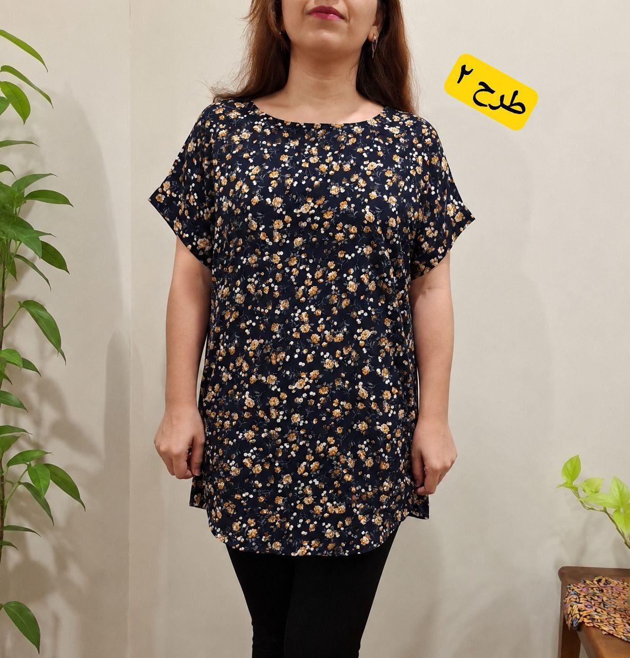  تیشرت نخی گل گلی 