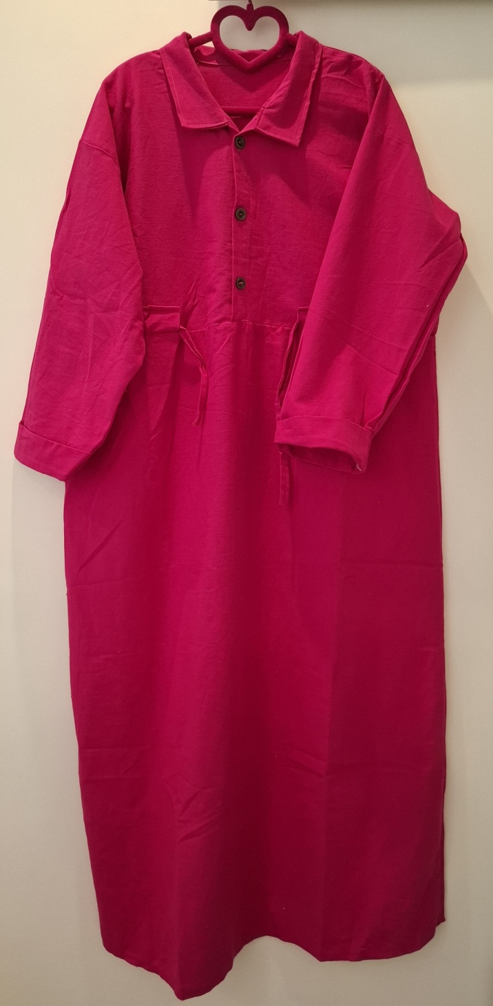  کفتان لینن صورتی ارغوانی 